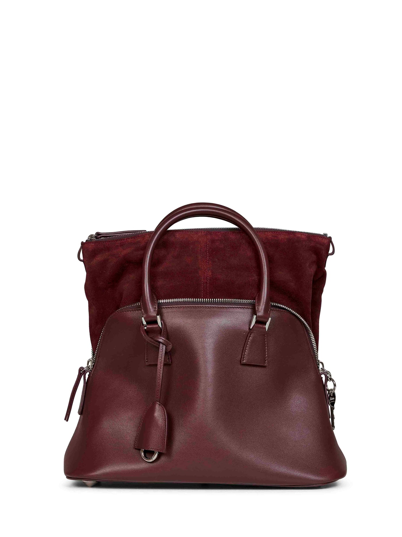 Maison Margiela 5ac Shoulder Bag — Burgundy Calf Leather