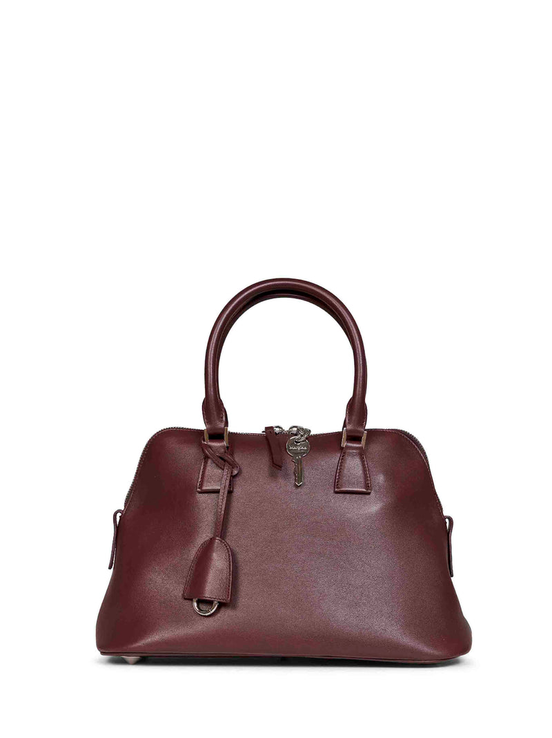 Maison Margiela 5ac Shoulder Bag — Burgundy Calf Leather