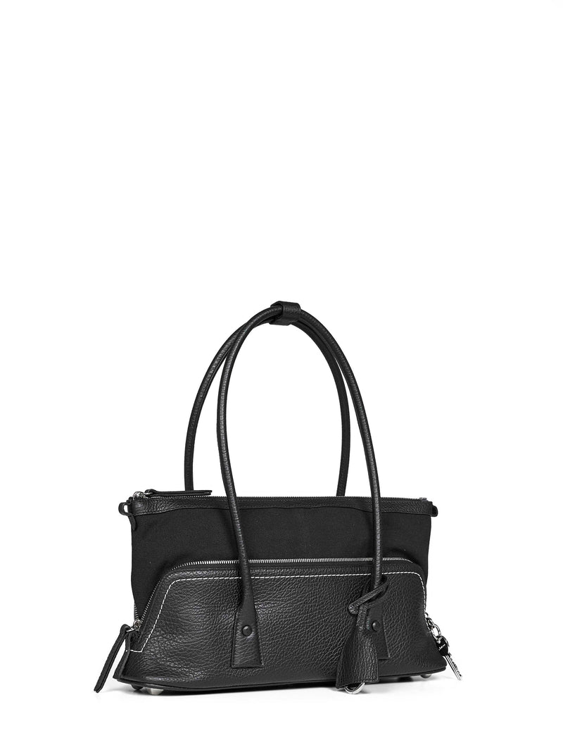Maison Margiela 5ac Shoulder Bag — Black Calf Leather