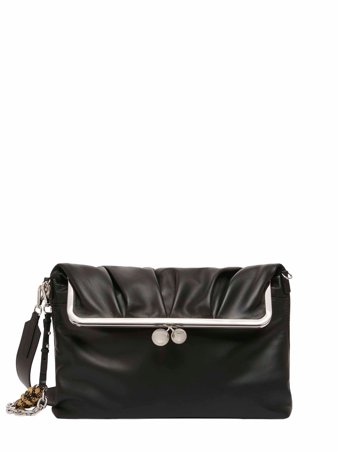 Weekend Max Mara Pasticcino Clutch — Black Leather