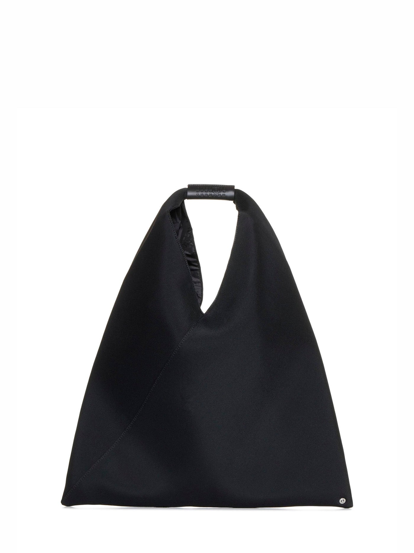 Mm6 Maison Margiela Japanese Shoulder Bag — Black Calf Leather Hand