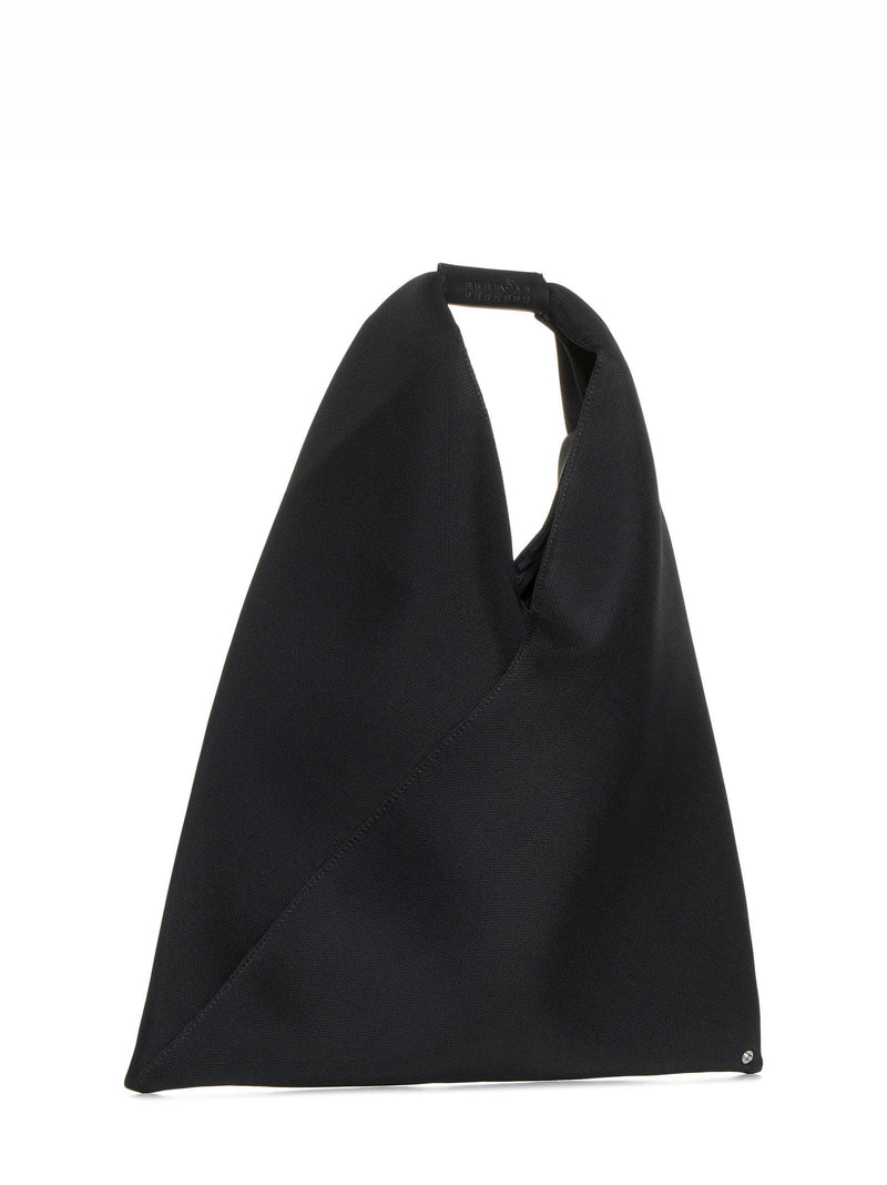 Mm6 Maison Margiela Japanese Shoulder Bag — Black Calf Leather Hand