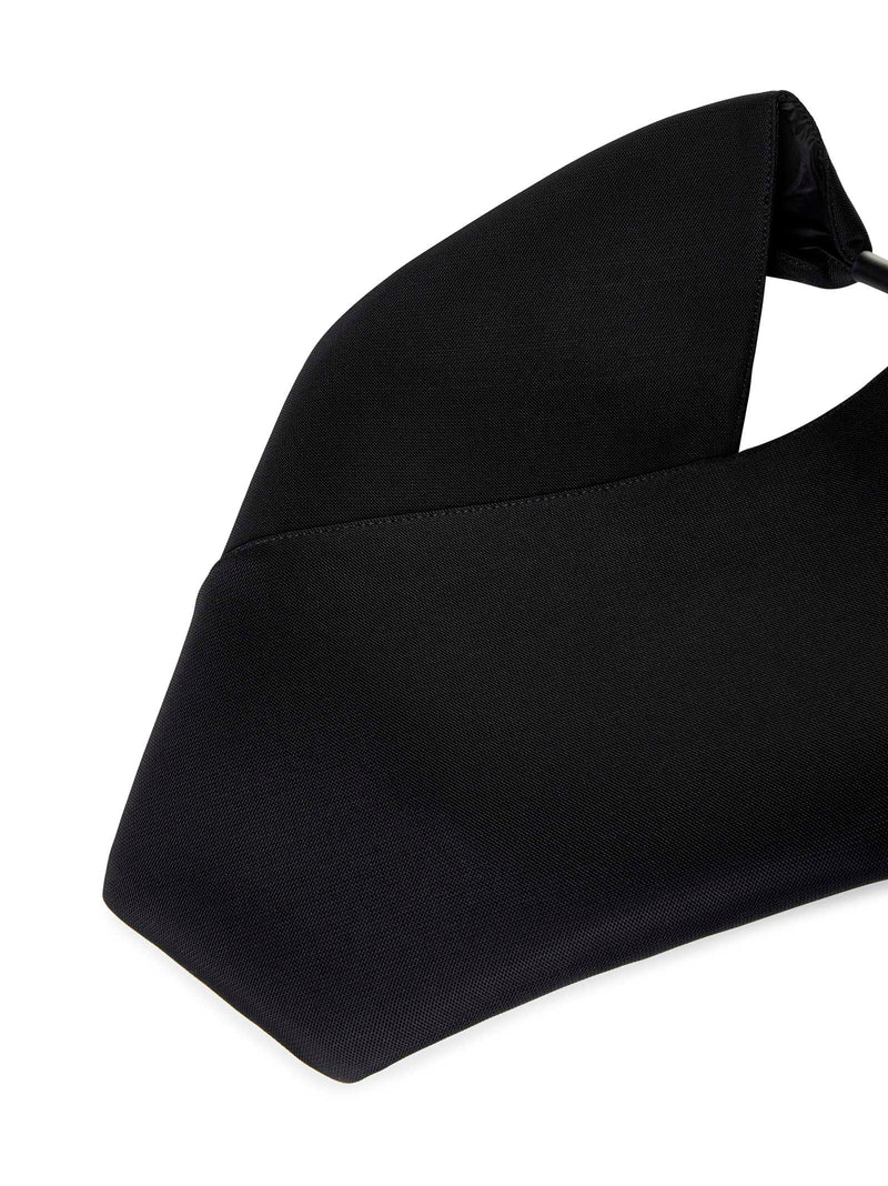 Mm6 Maison Margiela Japanese Shoulder Bag — Black Calf Leather Hand