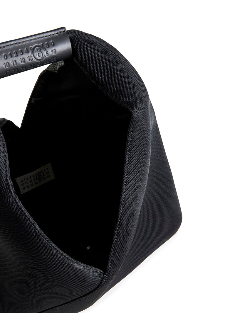 Mm6 Maison Margiela Japanese Shoulder Bag — Black Calf Leather Hand