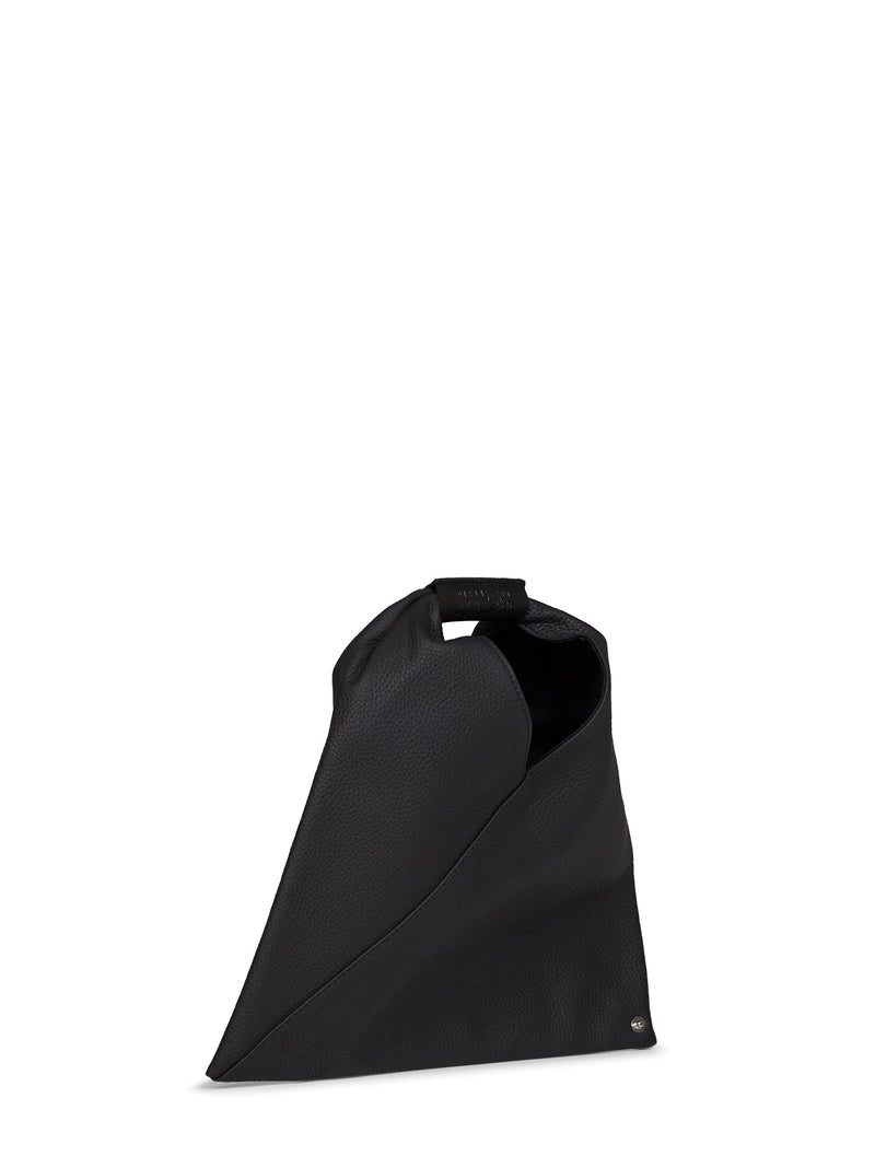 Mm6 Maison Margiela Top Handle Bag — Black Calf Leather