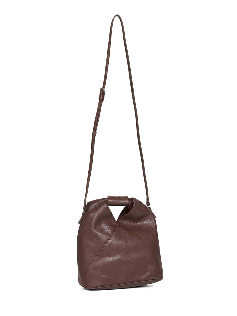 Mm6 Maison Margiela Polyurethane Crossbody Bag — Brown