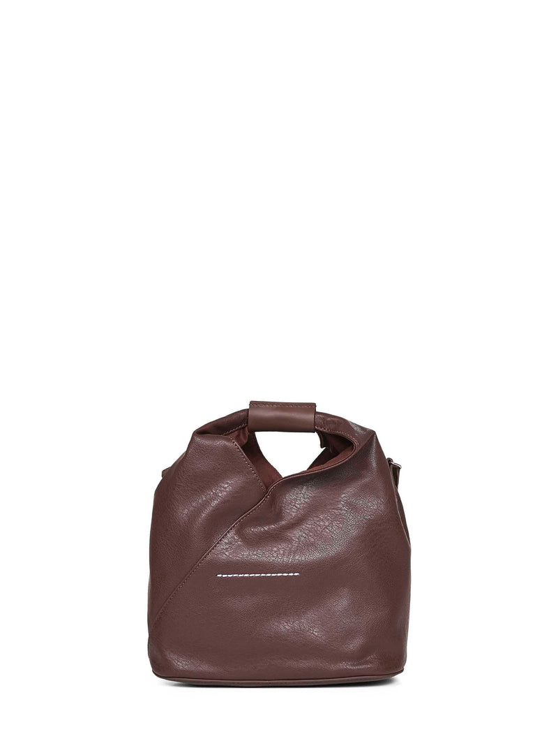 Mm6 Maison Margiela Polyurethane Crossbody Bag — Brown