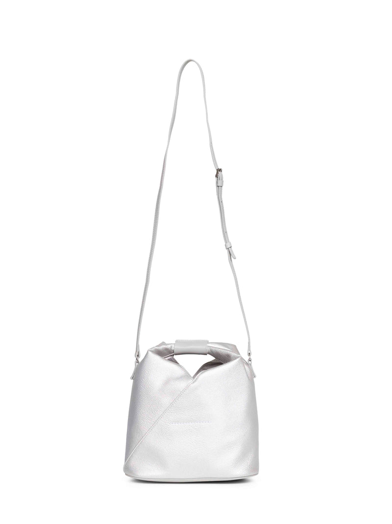 Mm6 Maison Margiela Crossbody Bag — Silver Polyurethane