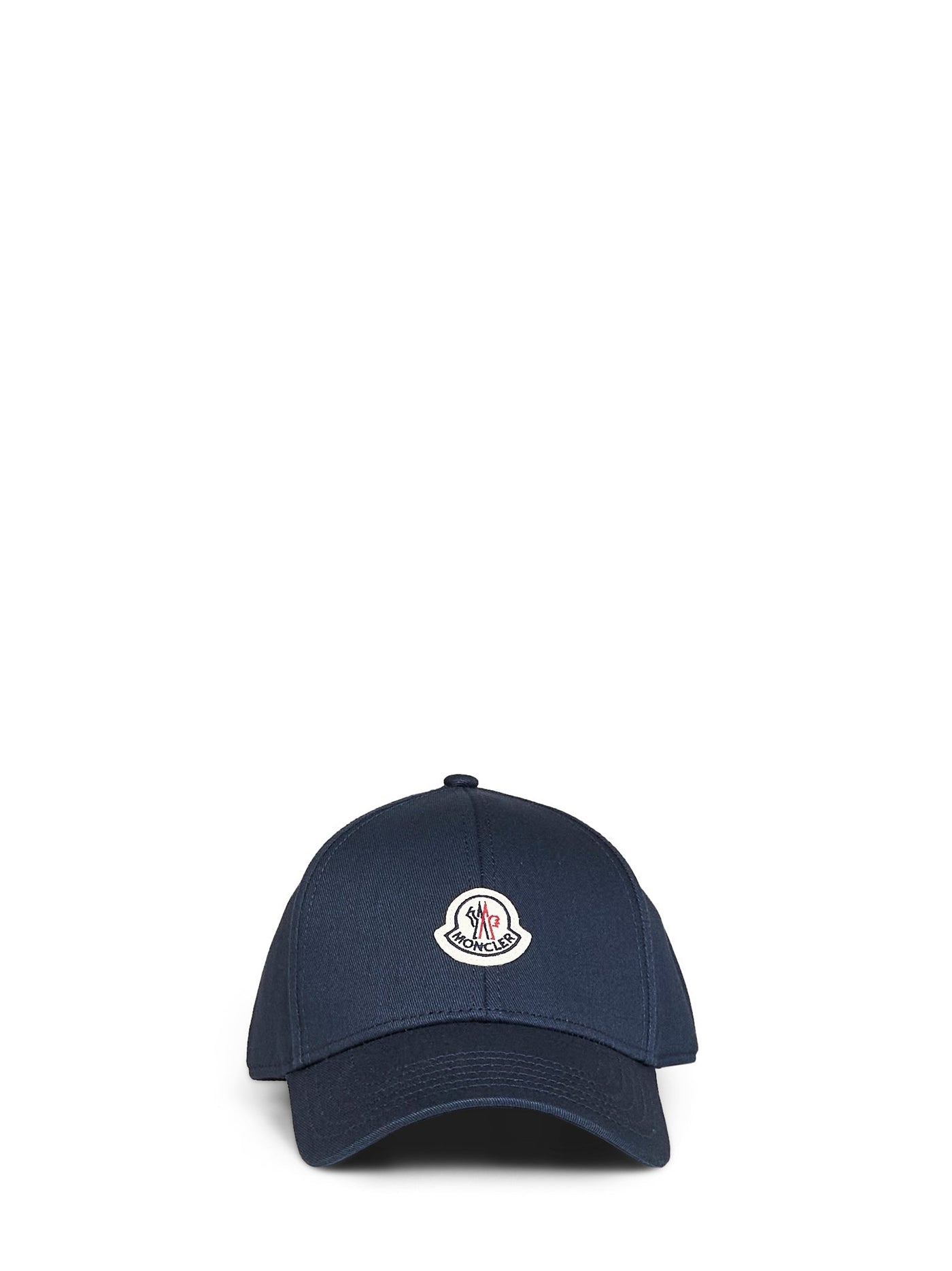 Moncler L20913b0003704863778 Cotton Gabardine Baseball Cap — Navy Caps