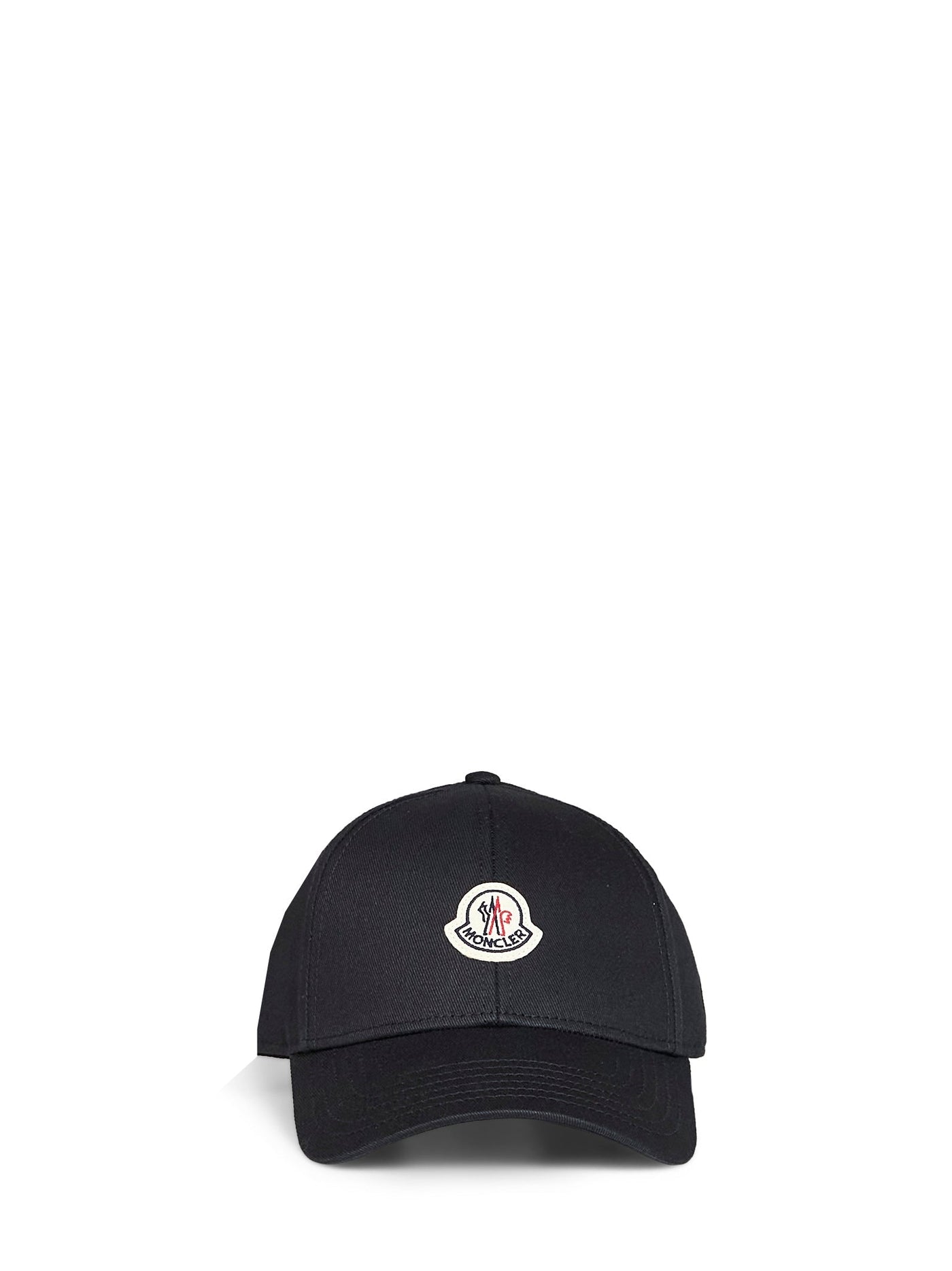 Moncler L20913b0003704863999 Embroidered Logo Baseball Cap — Black Cotton Caps