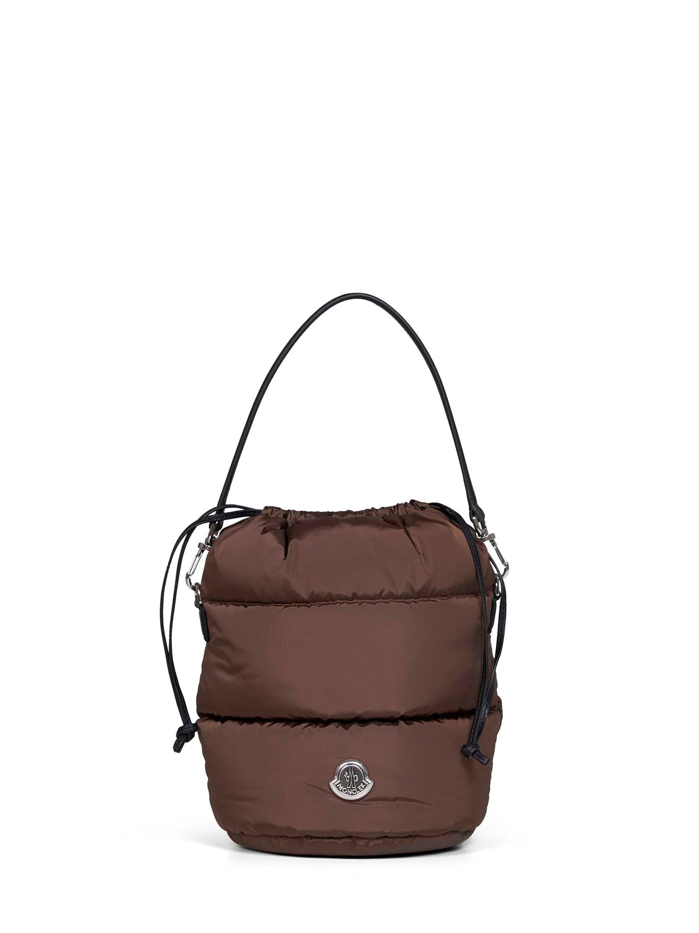 Moncler Bucket Bag — Brown Polyamide