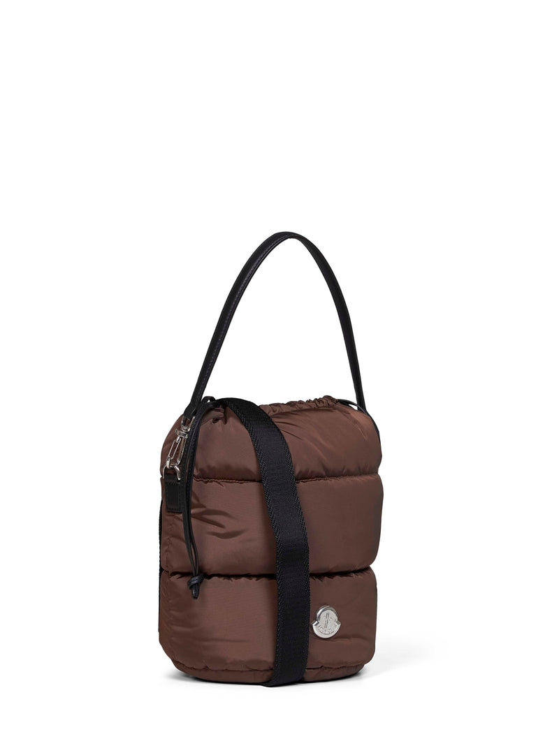 Moncler Bucket Bag — Brown Polyamide