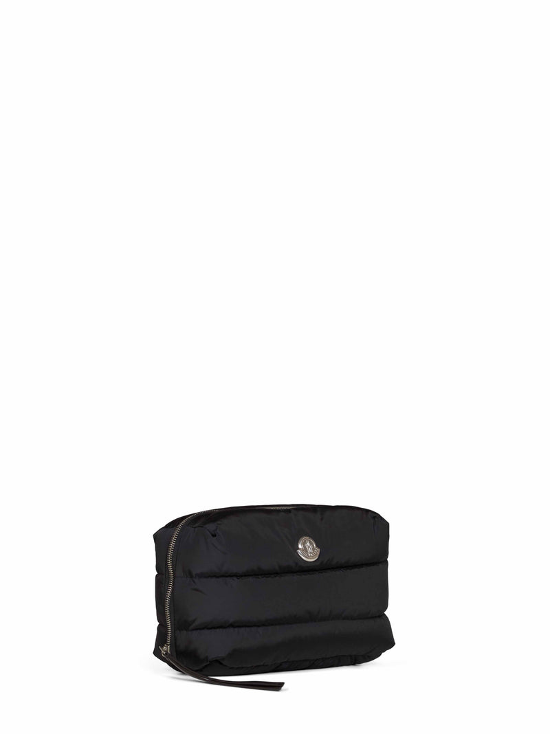 Moncler Caradoc Beauty Case — Black Polyamide Travel Wallets