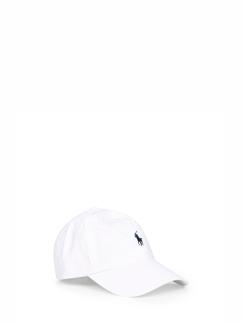 Polo Ralph Lauren 211912843-018 Baseball Cap — White Cotton Caps