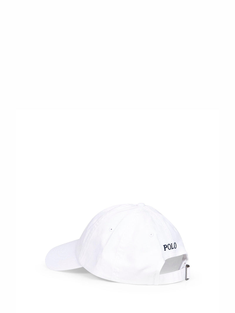 Polo Ralph Lauren 211912843-018 Baseball Cap — White Cotton Caps