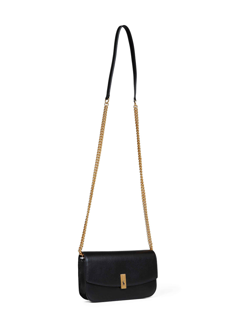 Polo Ralph Lauren Leather Chain Wallet — Black Other Materials