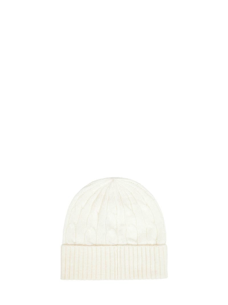 Polo Ralph Lauren 455981442-003 Beanie — Ivory Wool Beanies