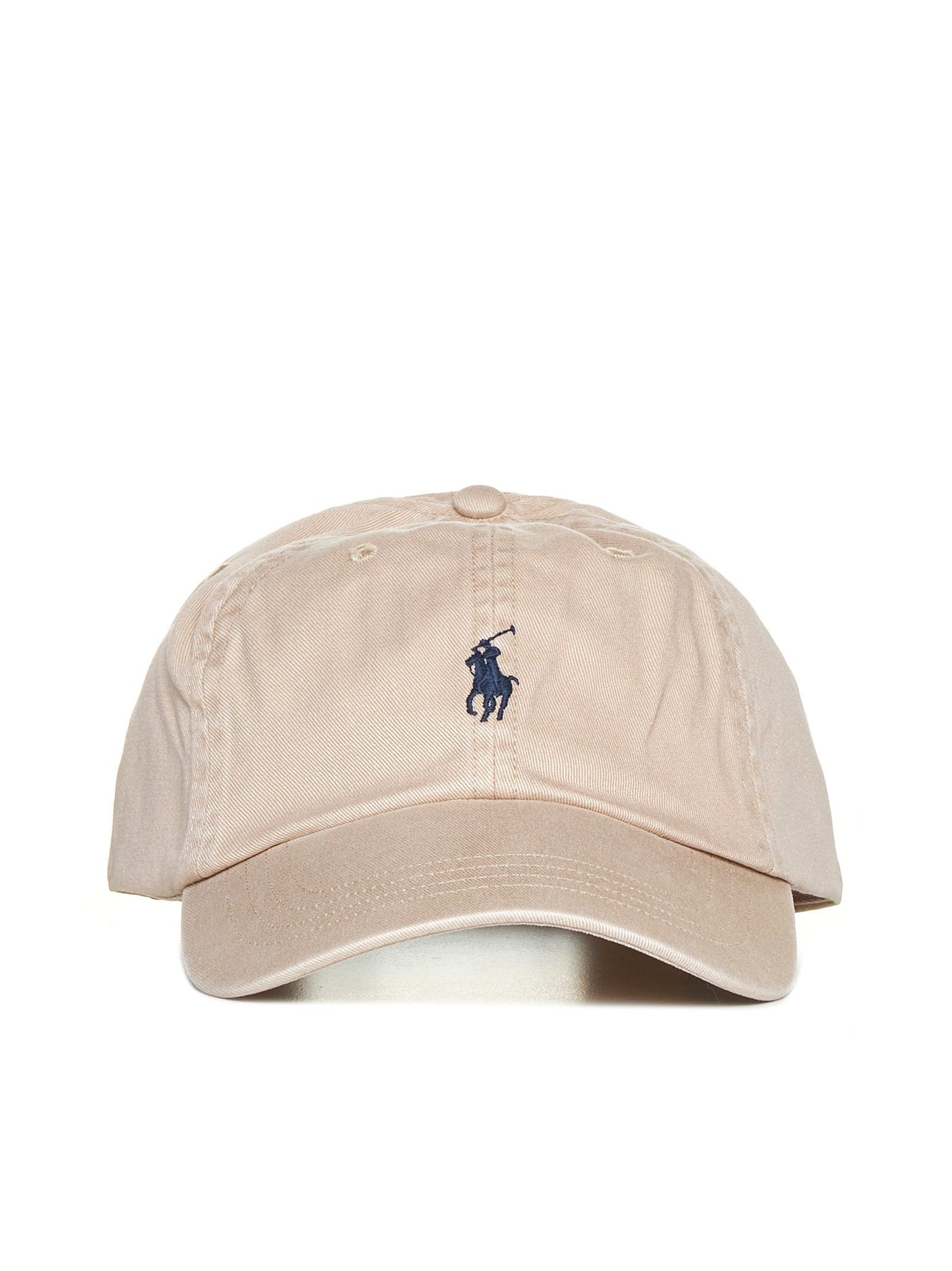 Polo Ralph Lauren 710548524-005 Embroidered Pony Baseball Cap — Beige Cotton Caps