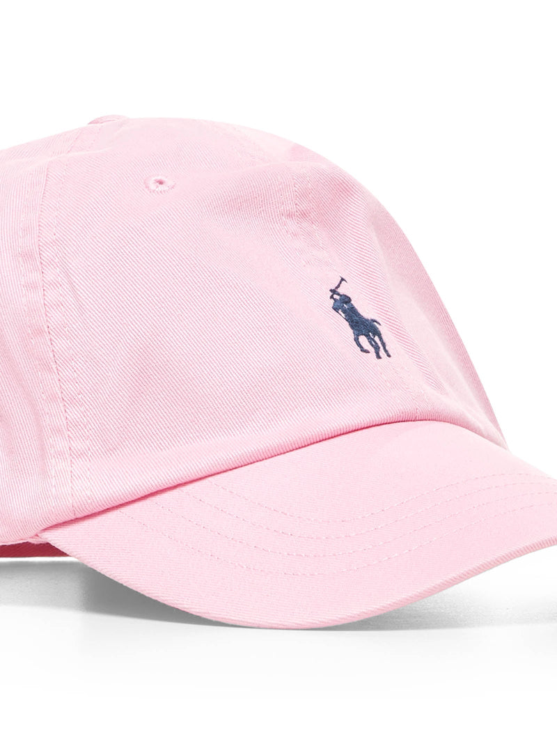 Polo Ralph Lauren 710548524-008 Cotton Chino Baseball Cap — Pink Caps