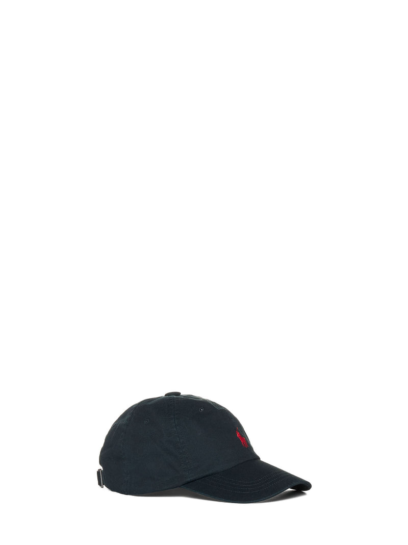 Polo Ralph Lauren 710548524-012 Cotton Chino Baseball Cap — Black Caps
