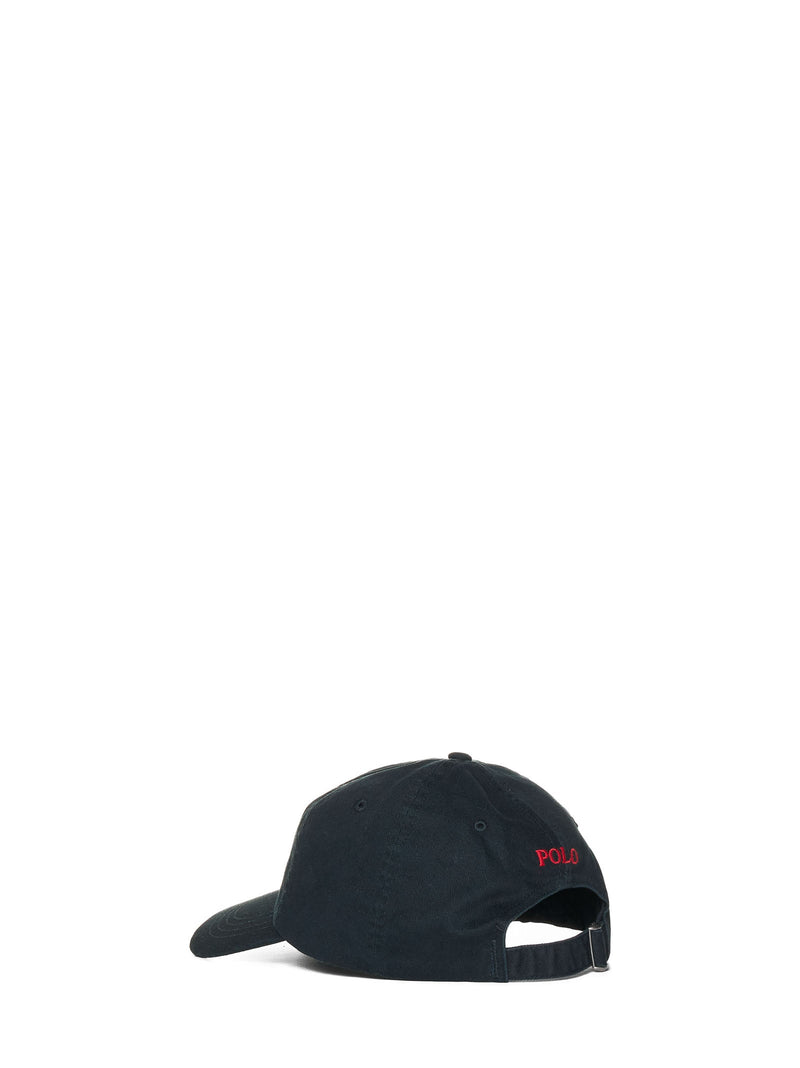Polo Ralph Lauren 710548524-012 Cotton Chino Baseball Cap — Black Caps