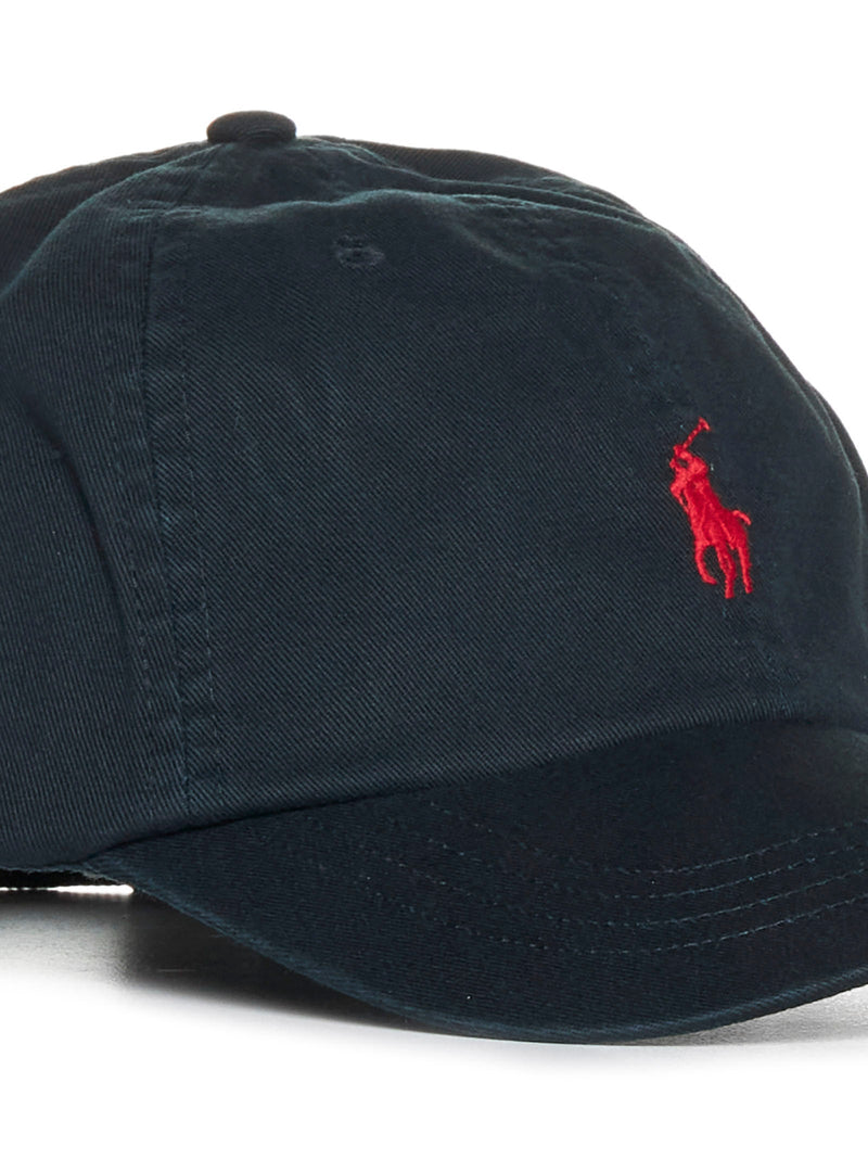 Polo Ralph Lauren 710548524-012 Cotton Chino Baseball Cap — Black Caps