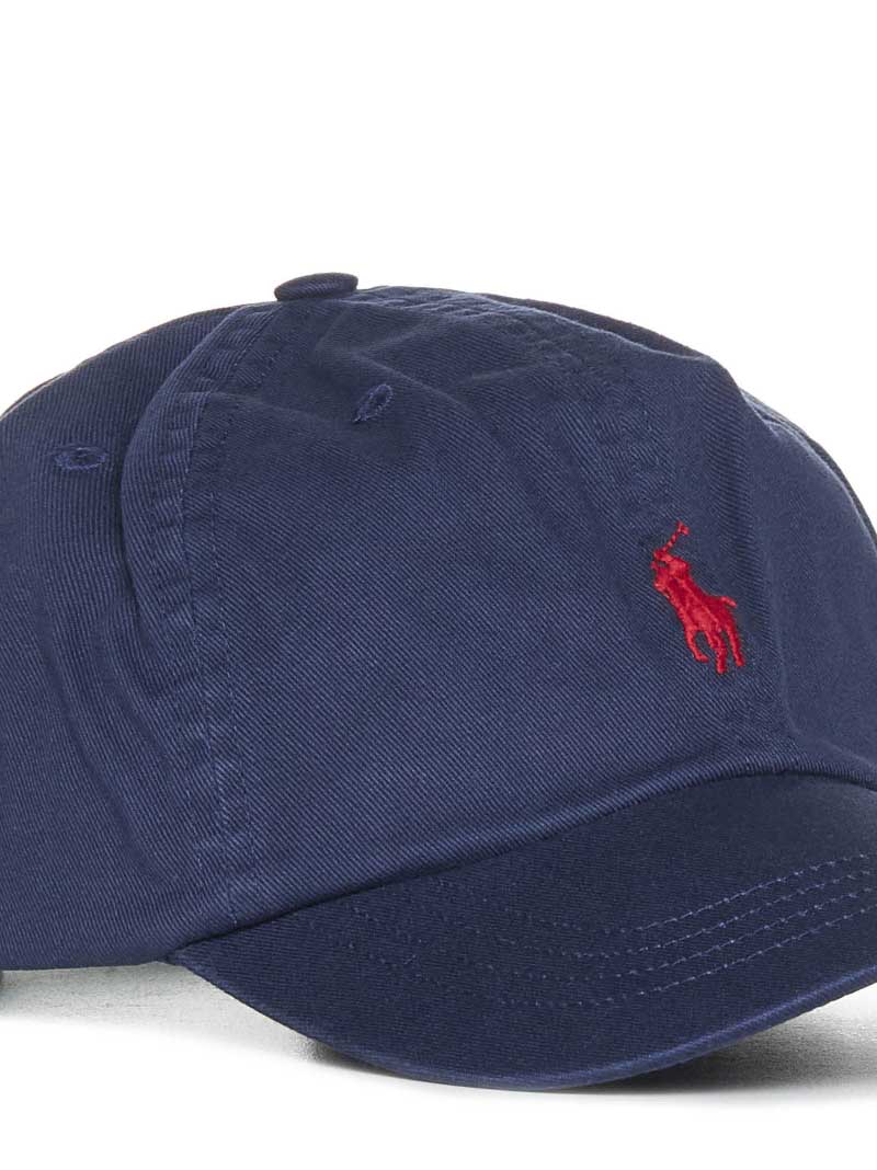 Polo Ralph Lauren 710548524-014 Embroidered Cotton Baseball Cap — Navy Caps