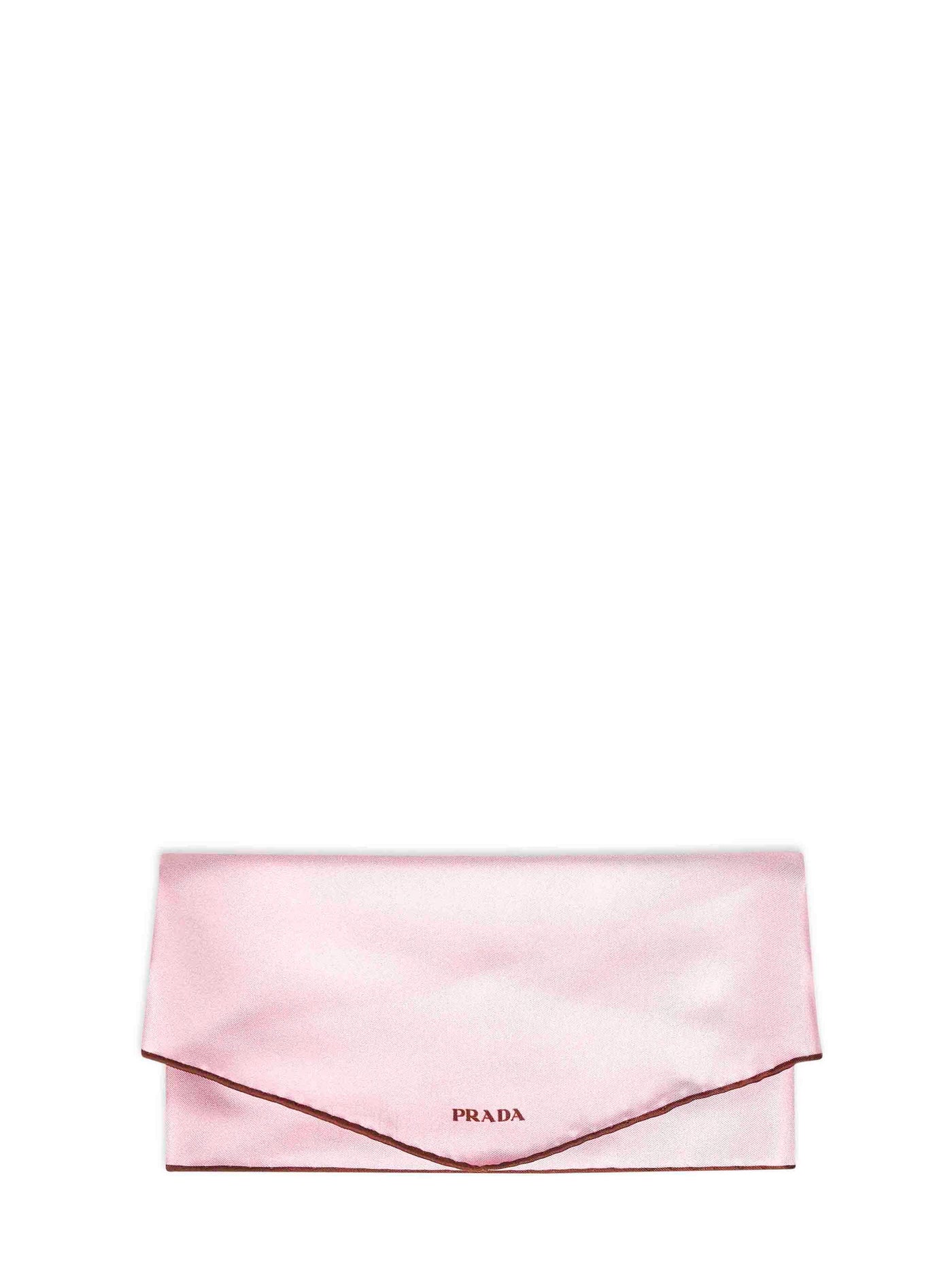 Prada Silk Twill Scarf — Pink Scarfs