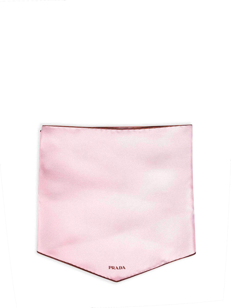 Prada Silk Twill Scarf — Pink Scarfs