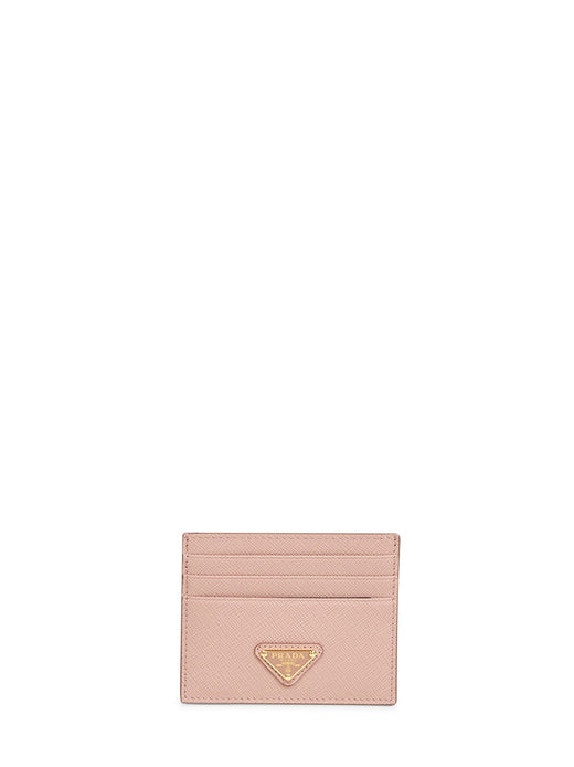 Prada Saffiano Leather Card Case — Pink Wallets & Purses