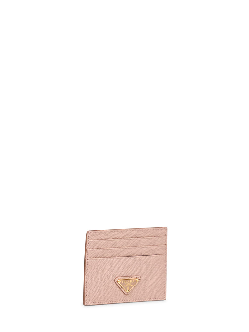 Prada Saffiano Leather Card Case — Pink Wallets & Purses