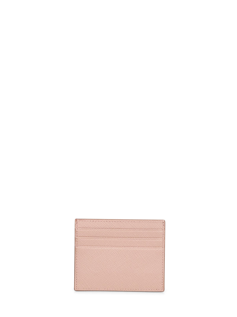 Prada Saffiano Leather Card Case — Pink Wallets & Purses