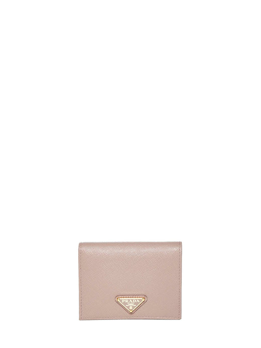 Prada Saffiano Leather Wallet — Pink Calf