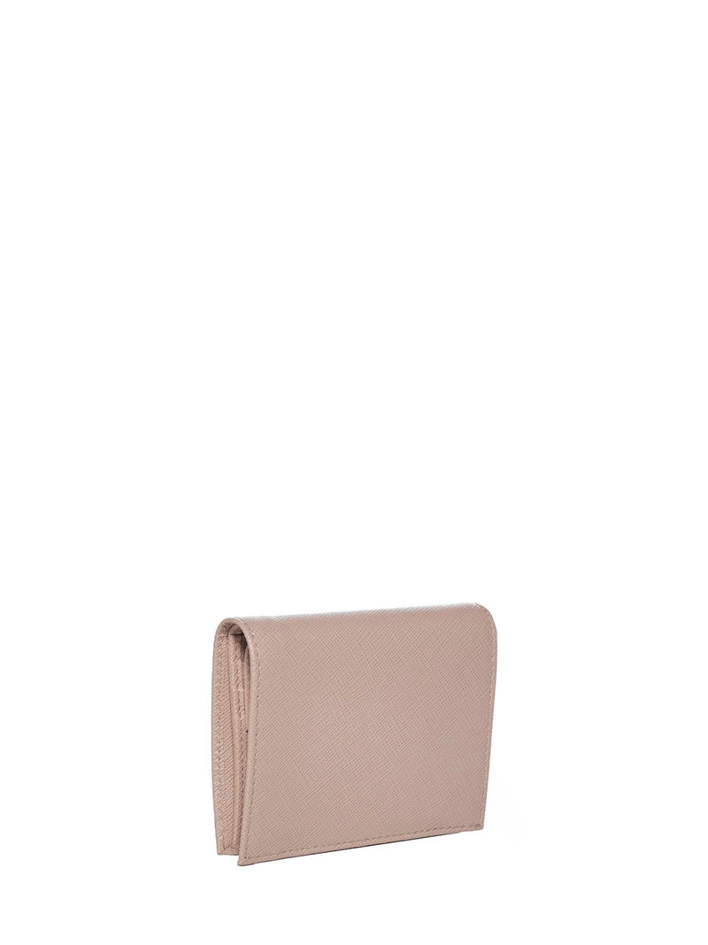 Prada Saffiano Leather Wallet — Pink Calf