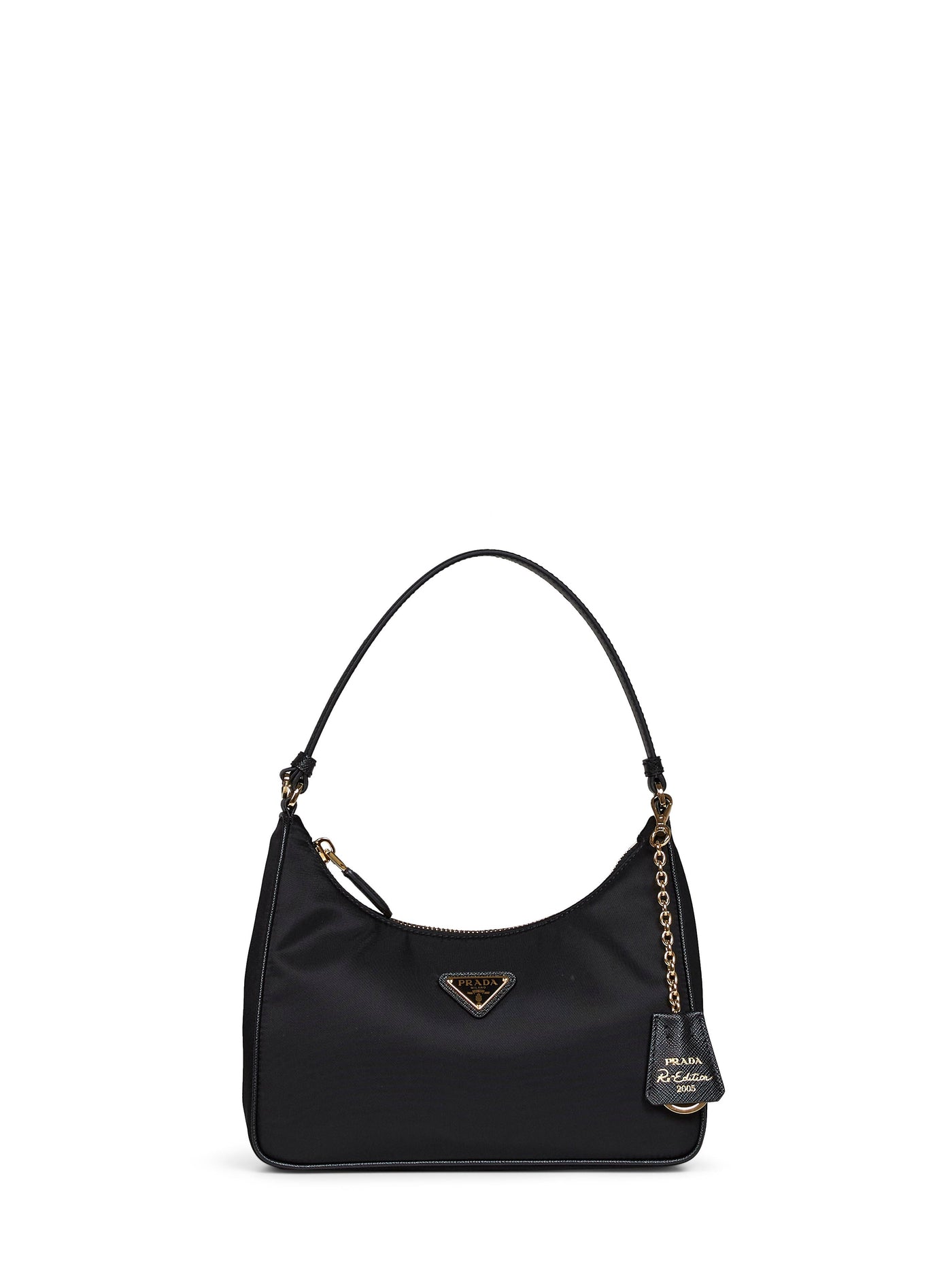 Prada Recycled Polyamide Shoulder Bag — Black
