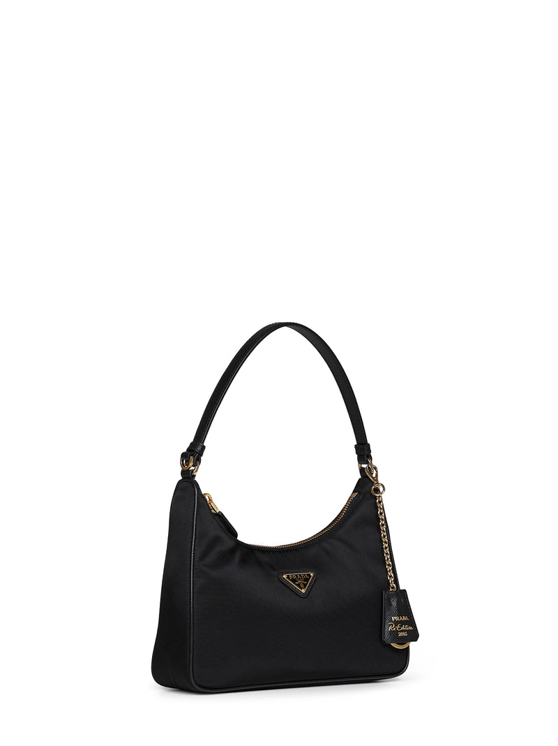 Prada Recycled Polyamide Shoulder Bag — Black
