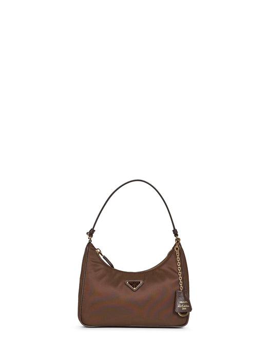 Prada Shoulder Bag — Brown Recycled Polyamide