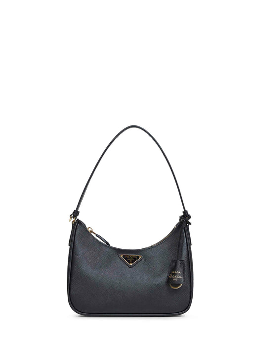 Prada Shoulder Bag — Black Calf Leather