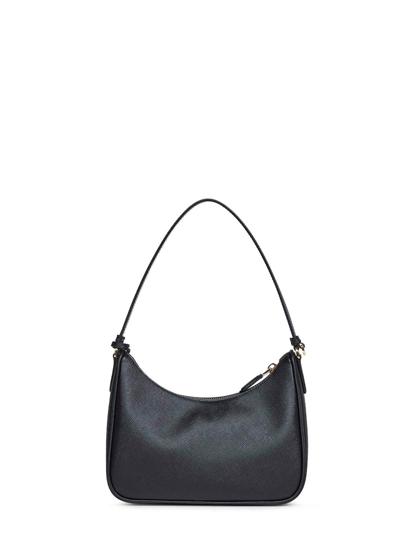 Prada Shoulder Bag — Black Calf Leather
