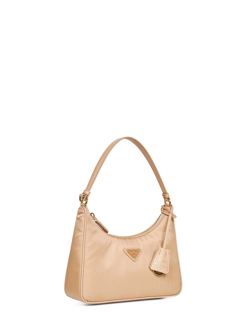 Prada Shoulder Bag — Beige Recycled Polyamide