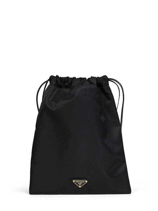 Prada Wish Bucket Bag — Black Recycled Polyamide