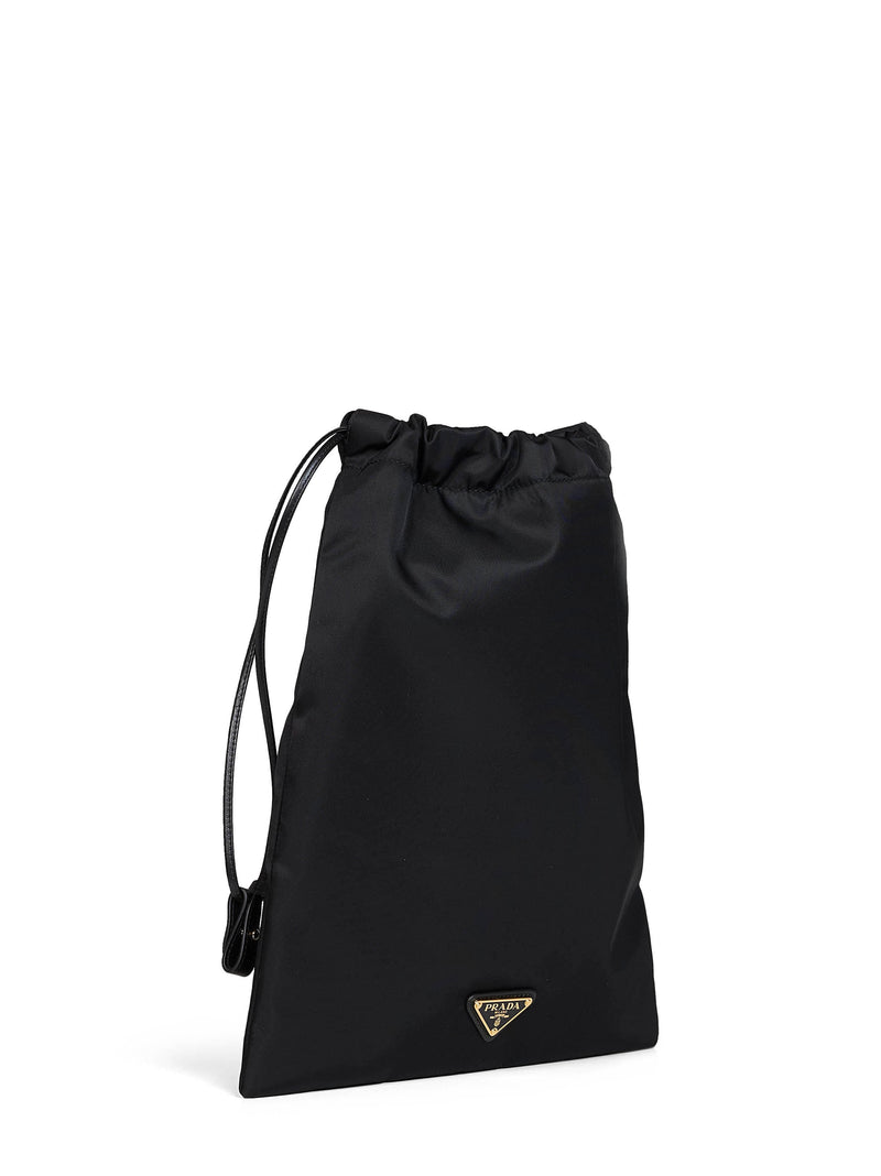Prada Wish Bucket Bag — Black Recycled Polyamide