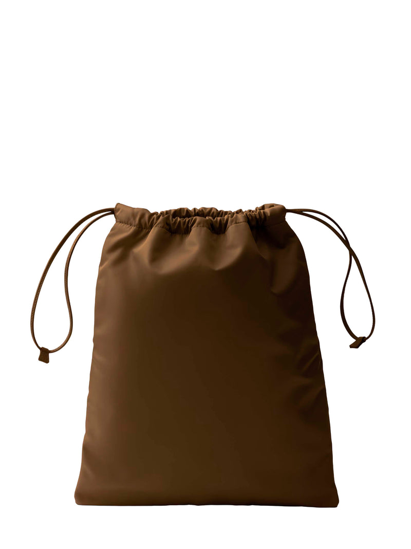 Prada Wish Bucket Bag — Brown Recycled Polyamide