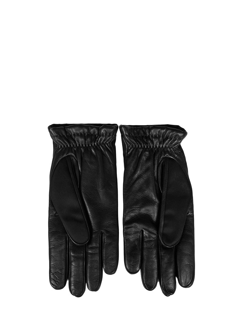 Prada Re-Nylon & Nappa Leather Gloves — Black Polyamide