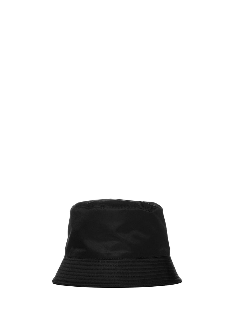 Prada 2hc1372dmif0002 Re-Nylon Bucket Hat — Black Calf Leather