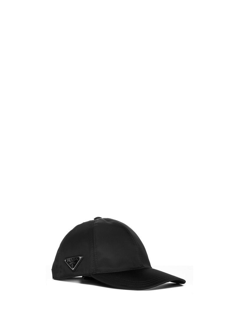 Prada 2hc2742dmif0002 Re-Nylon Baseball Cap — Black Polyamide Caps