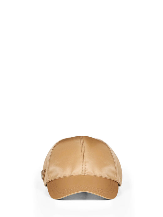 Prada 2hc2742dmif0040 Re-Nylon Recycled Polyamide Baseball Cap — Beige Caps