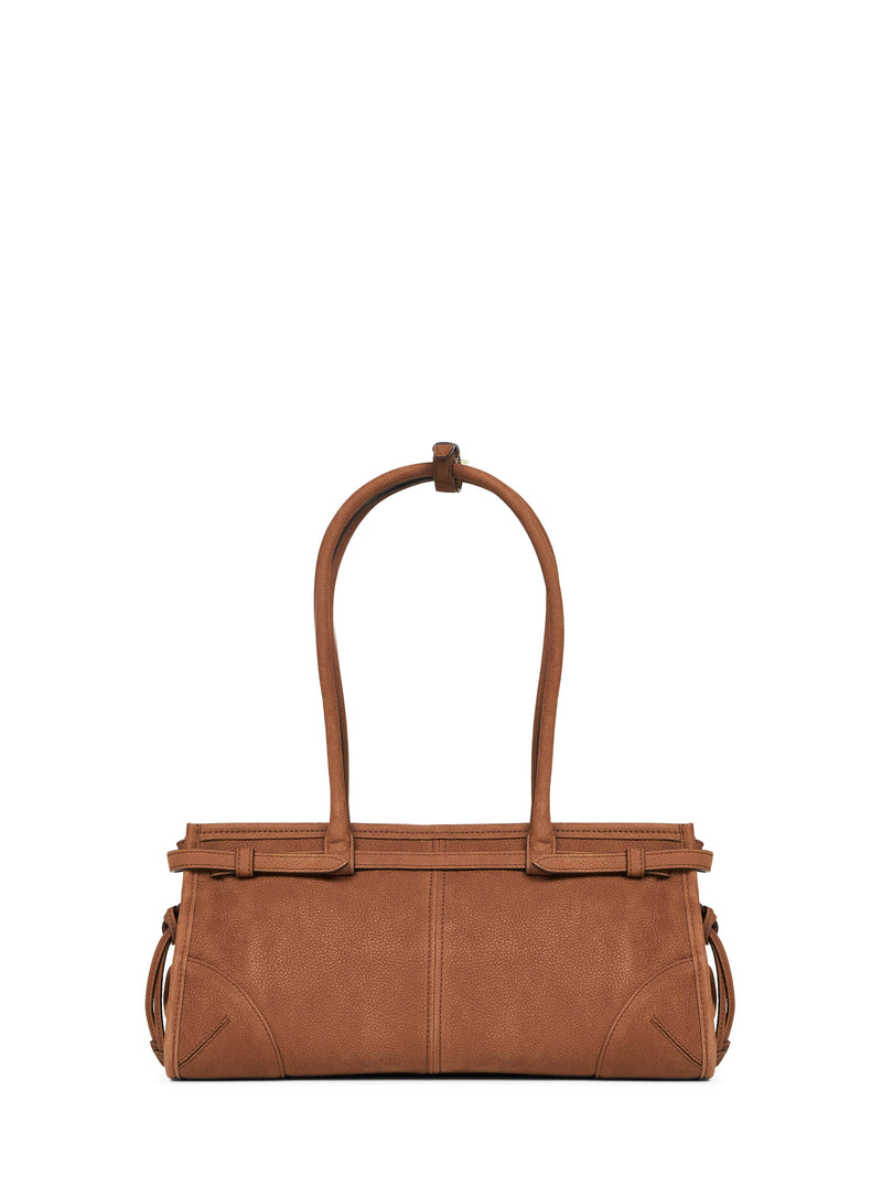 Prada Bonnie Shoulder Bag — Brown Calf Leather