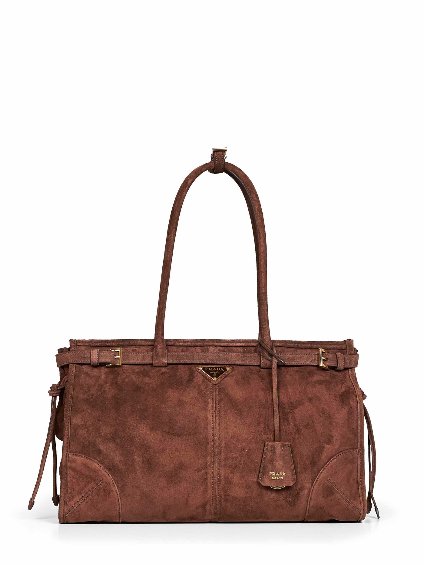 Prada Bonnie Shoulder Bag — Brown Calf Leather