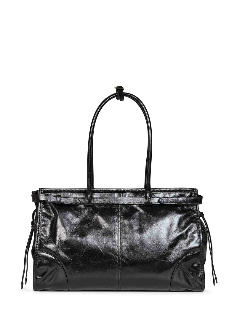 Prada Shoulder Bag — Black Calf Leather